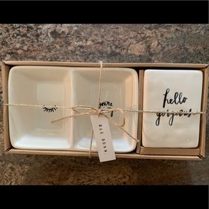 Rae Dunn Trinket Tray and Makeup Brush Holder